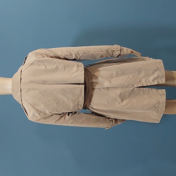 Forever 21 Faux Suede Tan Camel Color Trench Coat Womens Size Small - Picture 3 of 10